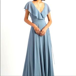 Jenny Yoo Faye Bluebell Wrap Bridesmaid Dress